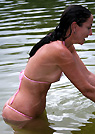 sueellen in a malibu strings bikini