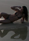 sueellen in a malibu strings bikini