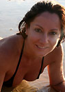 sueellen in a malibu strings bikini