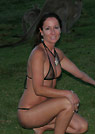 sueellen in a malibu strings bikini