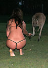 sueellen in a malibu strings bikini