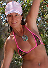 sueellen in a malibu strings bikini