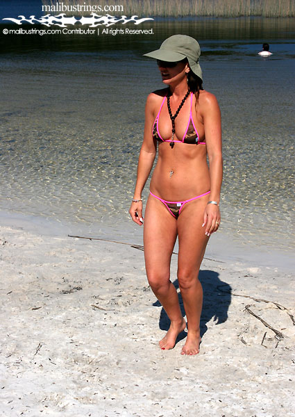 Sue Ellen in a Malibu Strings bikini in Australia.