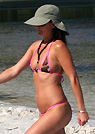sueellen in a malibu strings bikini