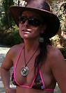 sueellen in a malibu strings bikini