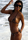 tania in a malibu strings bikini