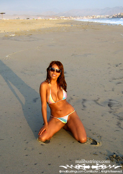 Tania in a Malibu Strings bikini in Peru.
