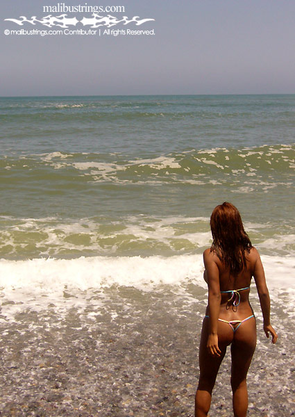 Tania in a Malibu Strings bikini in Peru.