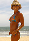 telma in a malibu strings bikini