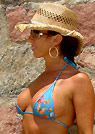 telma in a malibu strings bikini