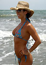 telma in a malibu strings bikini