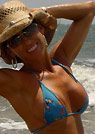 telma in a malibu strings bikini