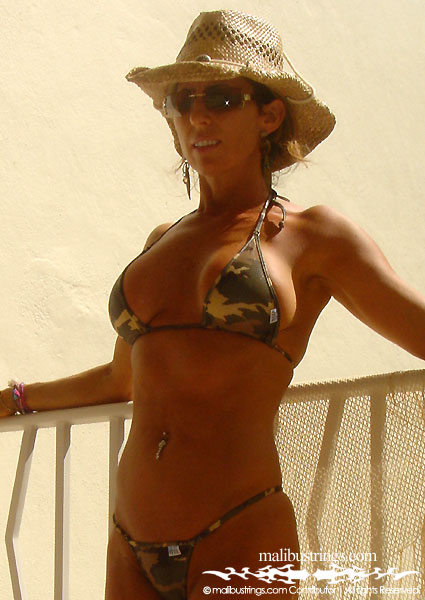 Telma in a Malibu Strings bikini in Puerta Vallarta.