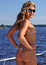 ov in a malibu strings bikini
