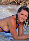 ov in a malibu strings bikini