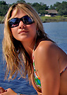 ov in a malibu strings bikini