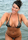 adrienne in a malibu strings bikini