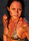 alisa in a malibu strings bikini