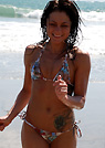 alisa in a malibu strings bikini