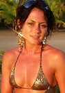 alisa in a malibu strings bikini