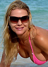 anette in a malibu strings bikini