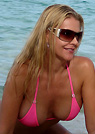 anette in a malibu strings bikini