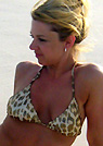 angie in a malibu strings bikini