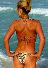 angie in a malibu strings bikini