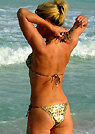 angie in a malibu strings bikini