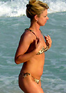angie in a malibu strings bikini