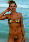 angie in a malibu strings bikini