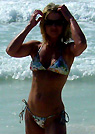 angie in a malibu strings bikini