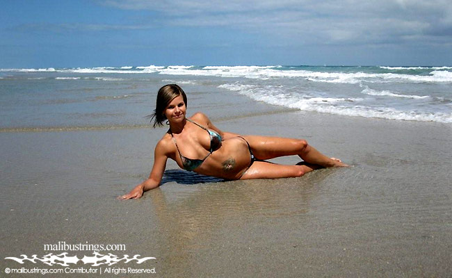 Brandi in a Malibu Strings bikini in FL.