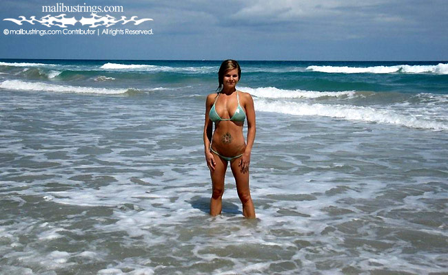 Brandi in a Malibu Strings bikini in FL.