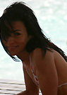 caroline in a malibu strings bikini