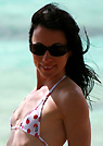 caroline in a malibu strings bikini