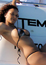 dannie in a malibu strings bikini