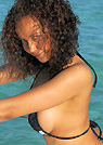 dannie in a malibu strings bikini