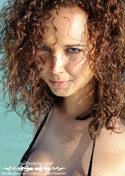 Dannie in a Malibu Strings bikini in Cancun.