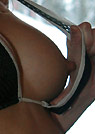deborah in a malibu strings bikini