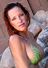 diane in a malibu strings bikini