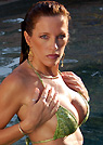 diane in a malibu strings bikini