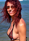 dianep in a malibu strings bikini