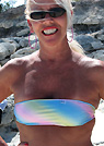 dianet in a malibu strings bikini