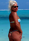 dianet in a malibu strings bikini