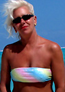 dianet in a malibu strings bikini