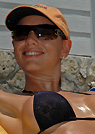 elisa in a malibu strings bikini