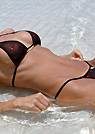 elisa in a malibu strings bikini