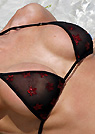 elisa in a malibu strings bikini