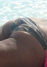 elizabeth in a malibu strings bikini